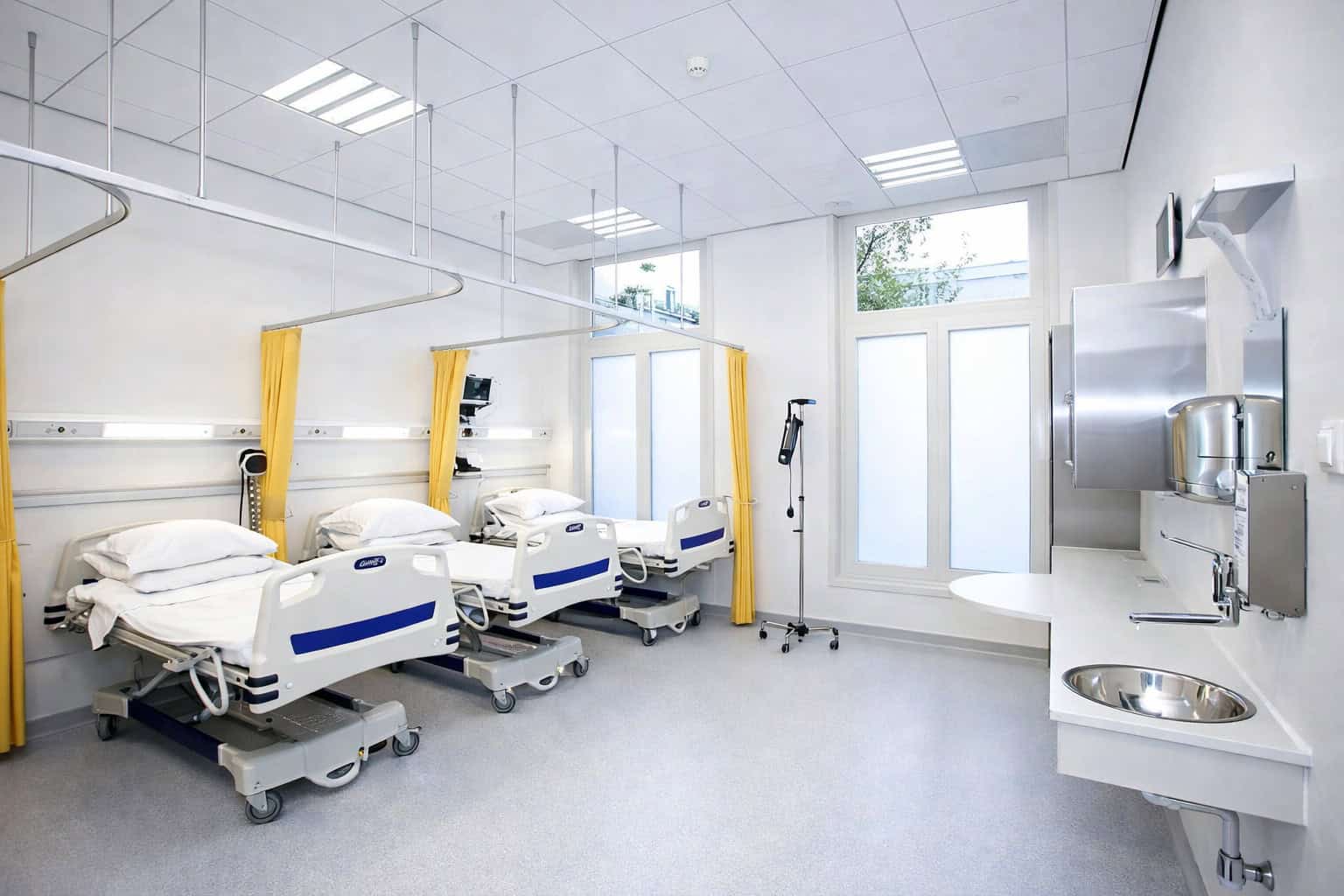 Sala odpoczynku po zabiegu w klinice Stadskliniek Utrecht w Holandii